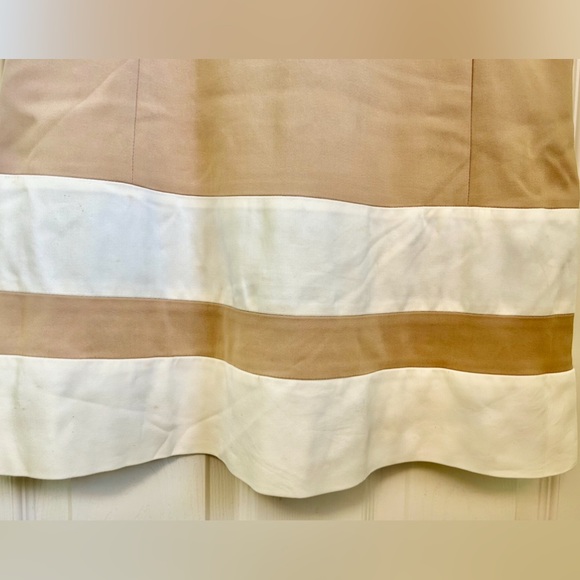 Max & Co. Sleeveless Shift Beige & Cream Color Dress - Picture 4 of 7